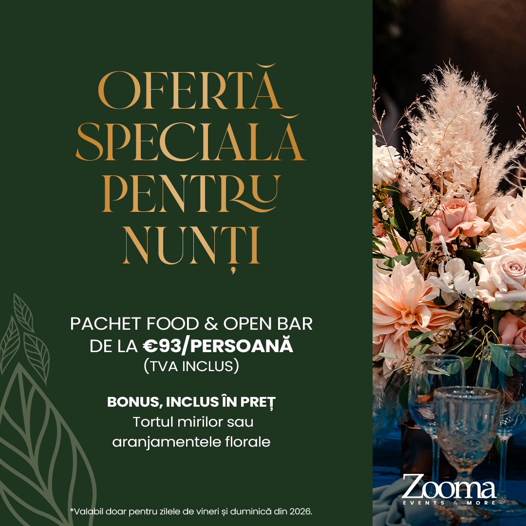 Ofertă specială pentru nunți - vineri si duminica